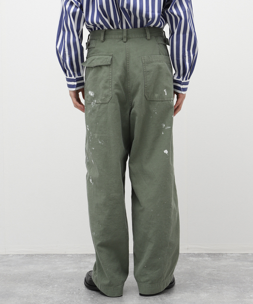 marka(マーカ)の「【MARKA / マーカ】 BAKER PANTS PAINTED M23A-08 PT11C(カーゴパンツ・メンズ・ホワイト/カーキ・2)」の3枚目の写真