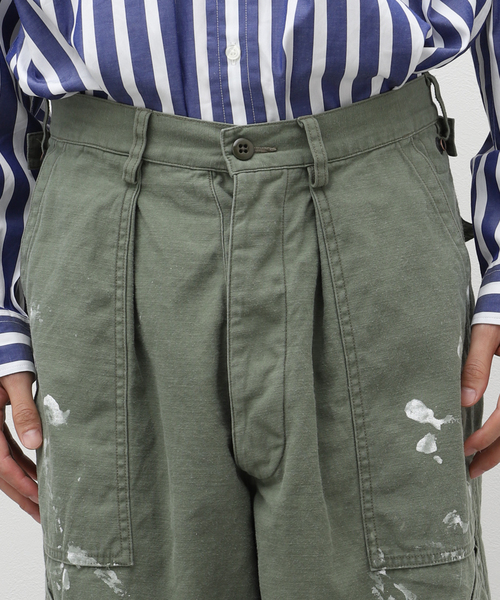 marka(マーカ)の「【MARKA / マーカ】 BAKER PANTS PAINTED M23A-08 PT11C(カーゴパンツ・メンズ・ホワイト/カーキ・2)」の19枚目の写真