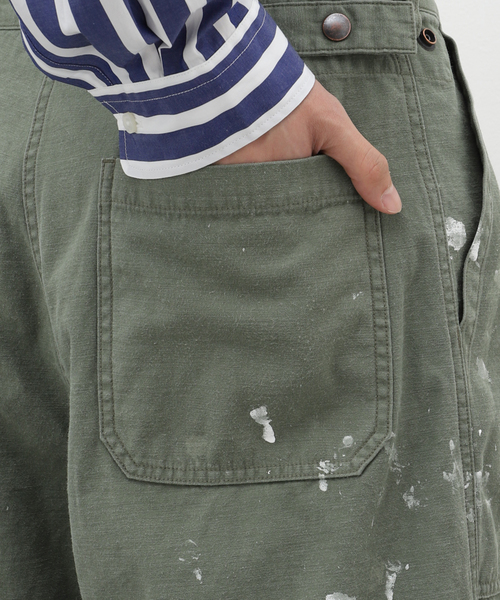marka(マーカ)の「【MARKA / マーカ】 BAKER PANTS PAINTED M23A-08 PT11C(カーゴパンツ・メンズ・ホワイト/カーキ・2)」の5枚目の写真