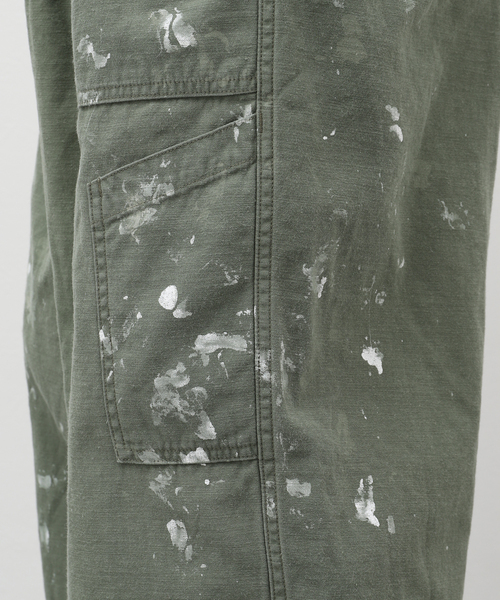 marka(マーカ)の「【MARKA / マーカ】 BAKER PANTS PAINTED M23A-08 PT11C(カーゴパンツ・メンズ・ホワイト/カーキ・2)」の8枚目の写真