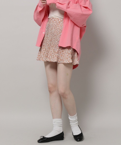 3.3 Field Trip （3.3フィールドトリップ）の「3.3 Field Trip／フラワープリーツスカート 2198732（スカート・レディース・ピンク/イエロー・FREE）」の15枚目の写真