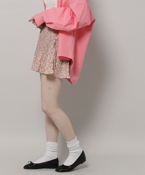 3.3 Field Trip （3.3フィールドトリップ）の「3.3 Field Trip／フラワープリーツスカート 2198732（スカート・レディース・ピンク/イエロー・FREE）」の7枚目の写真