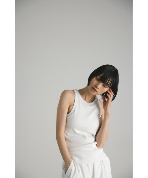 STYLEMIXER（スタイルミキサー）の「カップ付きアメスリタンクトップ（タンクトップ・レディース・ホワイト/ベージュ/ブラック・MEDIUM/SMALL）」の5枚目の写真