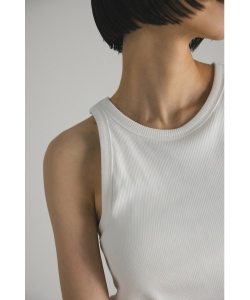 STYLEMIXER（スタイルミキサー）の「カップ付きアメスリタンクトップ（タンクトップ・レディース・ホワイト/ベージュ/ブラック・MEDIUM/SMALL）」の7枚目の写真