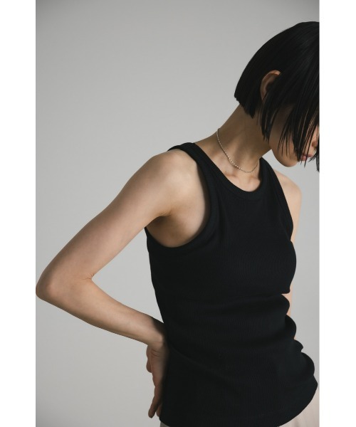 STYLEMIXER（スタイルミキサー）の「カップ付きアメスリタンクトップ（タンクトップ・レディース・ホワイト/ベージュ/ブラック・MEDIUM/SMALL）」の12枚目の写真