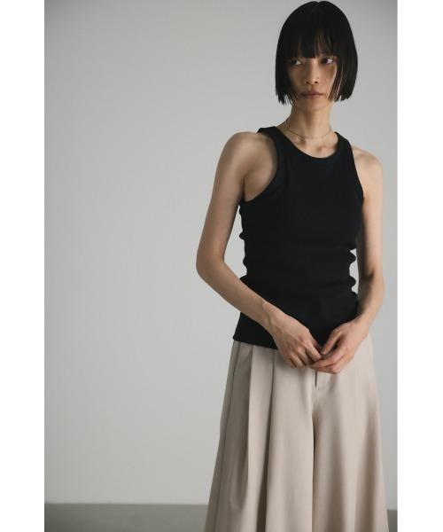 STYLEMIXER（スタイルミキサー）の「カップ付きアメスリタンクトップ（タンクトップ・レディース・ホワイト/ベージュ/ブラック・MEDIUM/SMALL）」の13枚目の写真