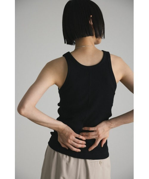 STYLEMIXER（スタイルミキサー）の「カップ付きアメスリタンクトップ（タンクトップ・レディース・ホワイト/ベージュ/ブラック・MEDIUM/SMALL）」の18枚目の写真