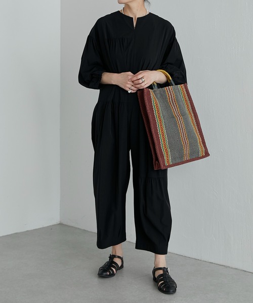 MAISON BENGAL（マイソンベンガル）の「《別注》【MAISON BENGAL（メゾン・ベンガル）】dinajpur Handle Jute Tote Bagジュートハンドルバッグ（トートバッグ・レディース・ベージュ/グレー/ブラック・FREE）」の21枚目の写真