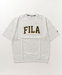 FILA（フィラ）の「FILA /フィラ  ミニ裏毛カレッジロゴ入り半トレ（スウェット）」