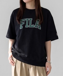 FILA /フィラ ミニ裏毛カレッジロゴ入り半トレ