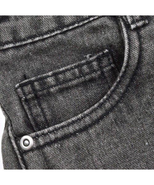 ZIDDY（ジディ）の「ZIDDY/ベルト付きダメージデニムショートパンツ(130~160cm)（デニムパンツ・キッズ・ブラック/ネイビー・130/140/150/160）」の8枚目の写真