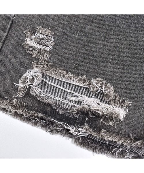 ZIDDY（ジディ）の「ZIDDY/ベルト付きダメージデニムショートパンツ(130~160cm)（デニムパンツ・キッズ・ブラック/ネイビー・130/140/150/160）」の15枚目の写真