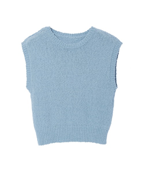 CEDNIE（セドニー）の「天竺編みコットンノースリニット（ニット/セーター・レディース・ブルー系その他5/ベージュ・M）」の21枚目の写真