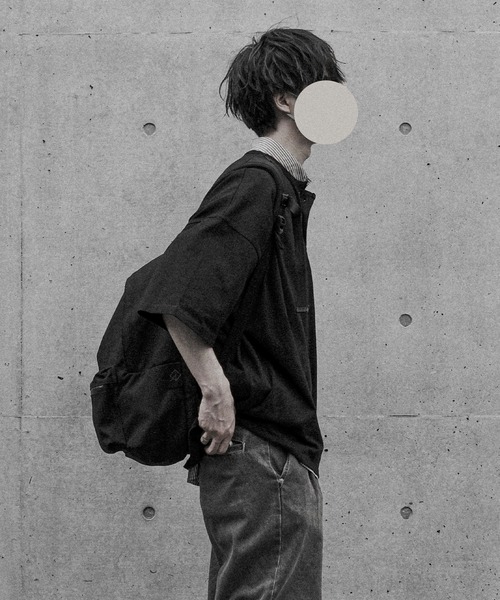 RUUBON(ルーボン)の「【RUUBON】relax henry neck Tee / リラックス ヘンリーネック Tシャツ(Tシャツ/カットソー・メンズ・ブラック/ライトグレー・S/M/L)」の22枚目の写真