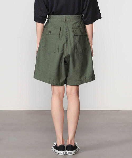 orSlow（オアスロウ）の「orSlow | バックサテン ファティーグショーツ WOMEN（その他パンツ・レディース・グリーン・1/2）」の13枚目の写真