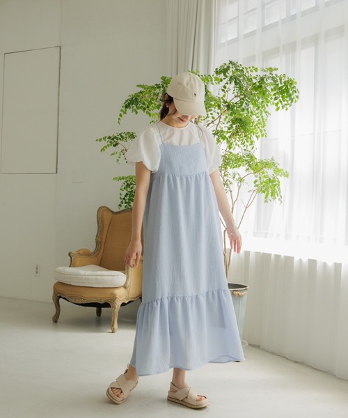 flower（フラワー）の「ウォータリーウリエルワンピース（ワンピース・レディース・ブルー/イエロー・FREE）」の13枚目の写真