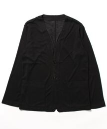 MONSIEUR NICOLE | リブニット ノーカラージャケット(ノーカラージャケット)