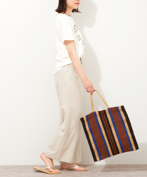 MAISON BENGAL（マイソンベンガル）の「【MAISON BENGAL/マイソンベンガル 】Jute Poresh Bag：バッグ（トートバッグ・レディース・ブラウン/オレンジ/ブラック・FREE）」の9枚目の写真