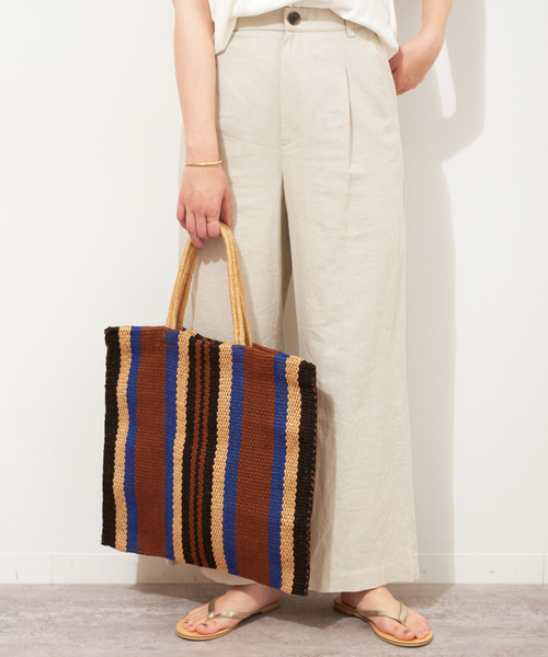 MAISON BENGAL（マイソンベンガル）の「【MAISON BENGAL/マイソンベンガル 】Jute Poresh Bag：バッグ（トートバッグ・レディース・ブラウン/オレンジ/ブラック・FREE）」の10枚目の写真