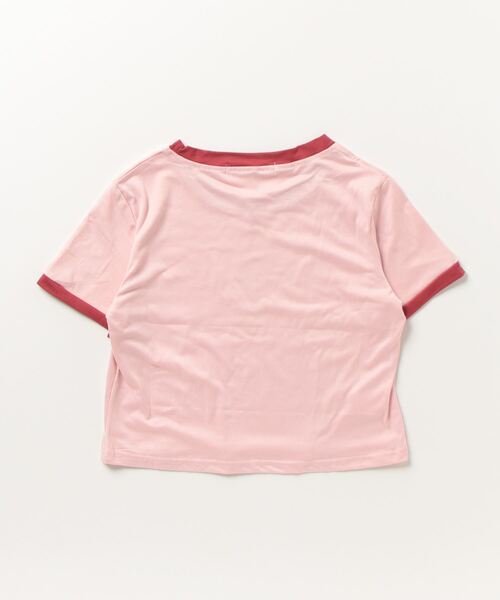Dream garden(ドリームガーデン)の「配色ライン半袖Tシャツ(Tシャツ/カットソー・レディース・ホワイト/ブラック/ピンク/杢グレー/オフホワイト/ブルー・M/L/XL/XXL)」の7枚目の写真