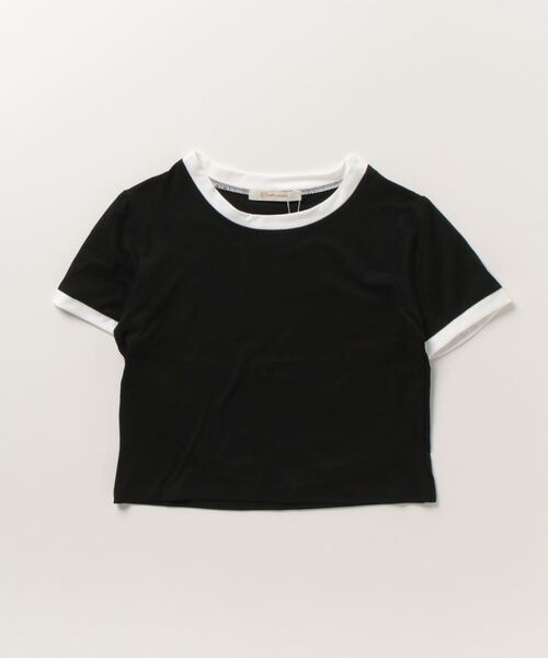 Dream garden(ドリームガーデン)の「配色ライン半袖Tシャツ(Tシャツ/カットソー・レディース・ホワイト/ブラック/ピンク/杢グレー/オフホワイト/ブルー・M/L/XL/XXL)」の18枚目の写真