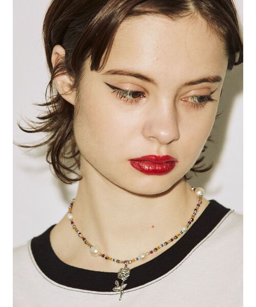 jouetie（ジュエティ）の「【TOHOビーズ別注】ミックスビーズネックレス（ネックレス・レディース・シルバー/ゴールド・FREE）」の6枚目の写真