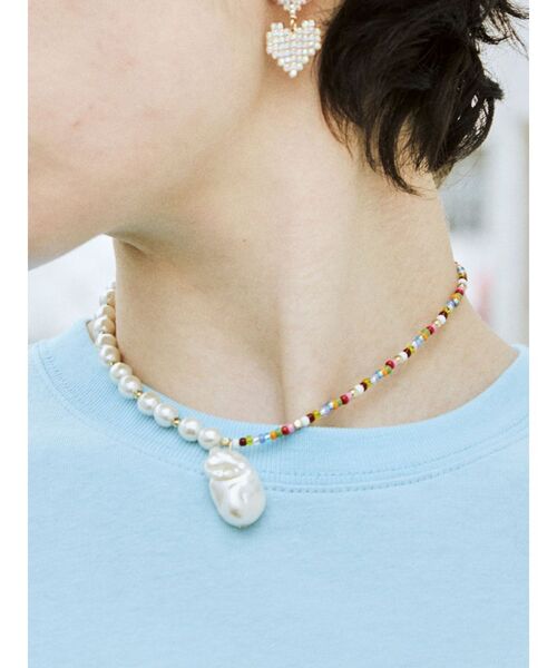 jouetie（ジュエティ）の「【TOHOビーズ別注】ミックスビーズネックレス（ネックレス・レディース・シルバー/ゴールド・FREE）」の11枚目の写真