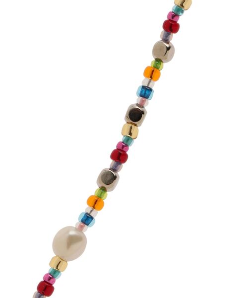 jouetie（ジュエティ）の「【TOHOビーズ別注】ミックスビーズネックレス（ネックレス・レディース・シルバー/ゴールド・FREE）」の5枚目の写真