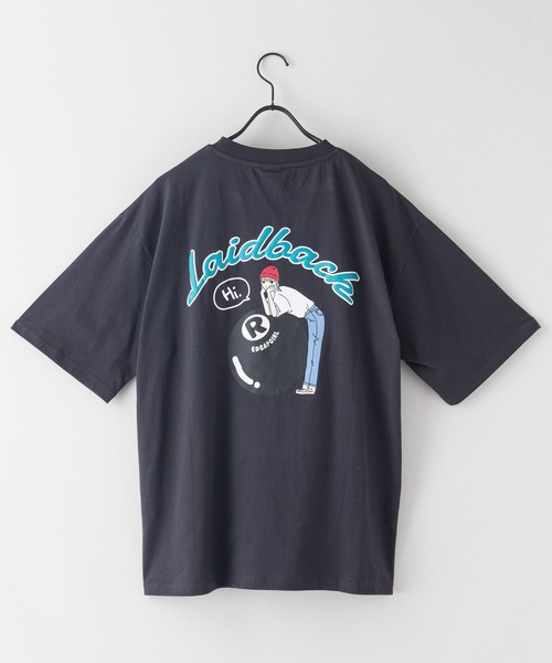 Red Cap Girl(レッドキャプガール)の「【RED CAP GIRL/レッドキャップガール】 バックプリント ビッグTシャツ ビッグシルエット 8ボール 90s コットン100% ユニセックス(Tシャツ/カットソー・メンズ・チャコールグレー/グレー/ブルー/ホワイト・MEDIUM/LARGE)」の13枚目の写真