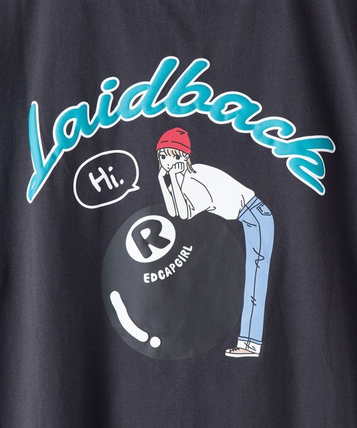 Red Cap Girl(レッドキャプガール)の「【RED CAP GIRL/レッドキャップガール】 バックプリント ビッグTシャツ ビッグシルエット 8ボール 90s コットン100% ユニセックス(Tシャツ/カットソー・メンズ・チャコールグレー/グレー/ブルー/ホワイト・MEDIUM/LARGE)」の14枚目の写真