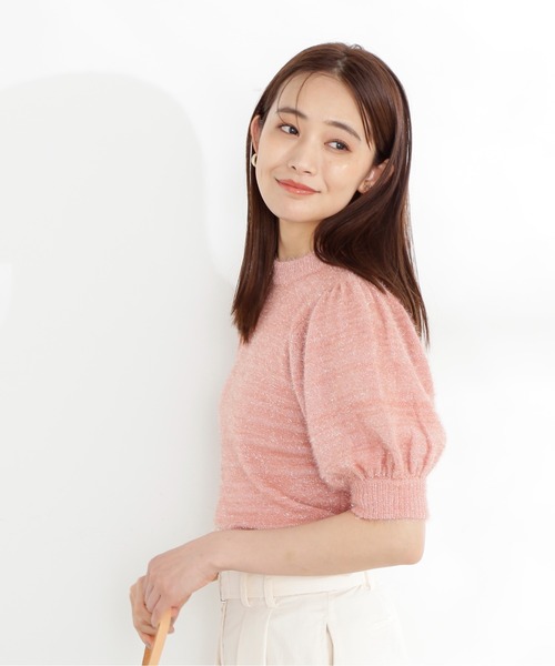 N.（N. Natural Beauty Basic）（エヌエヌナチュラルビューティーベーシック）の「◆フェザーパフニット（ニット/セーター・レディース・ピンク/ブルー/ベージュ・MEDIUM）」の20枚目の写真