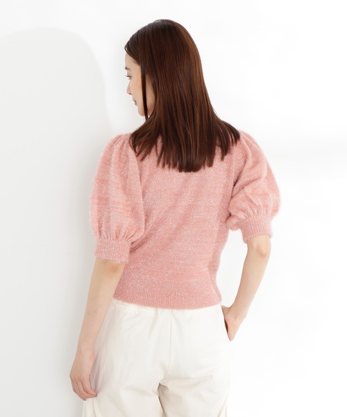 N.（N. Natural Beauty Basic）（エヌエヌナチュラルビューティーベーシック）の「◆フェザーパフニット（ニット/セーター・レディース・ピンク/ブルー/ベージュ・MEDIUM）」の21枚目の写真