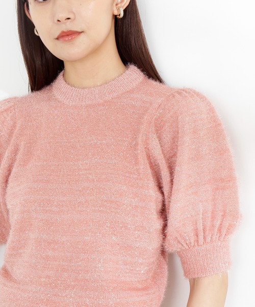 N.（N. Natural Beauty Basic）（エヌエヌナチュラルビューティーベーシック）の「◆フェザーパフニット（ニット/セーター・レディース・ピンク/ブルー/ベージュ・MEDIUM）」の13枚目の写真