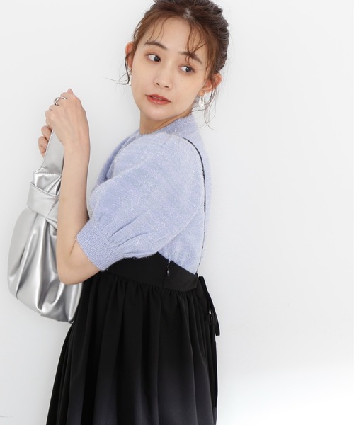 N.（N. Natural Beauty Basic）（エヌエヌナチュラルビューティーベーシック）の「◆フェザーパフニット（ニット/セーター・レディース・ピンク/ブルー/ベージュ・MEDIUM）」の8枚目の写真