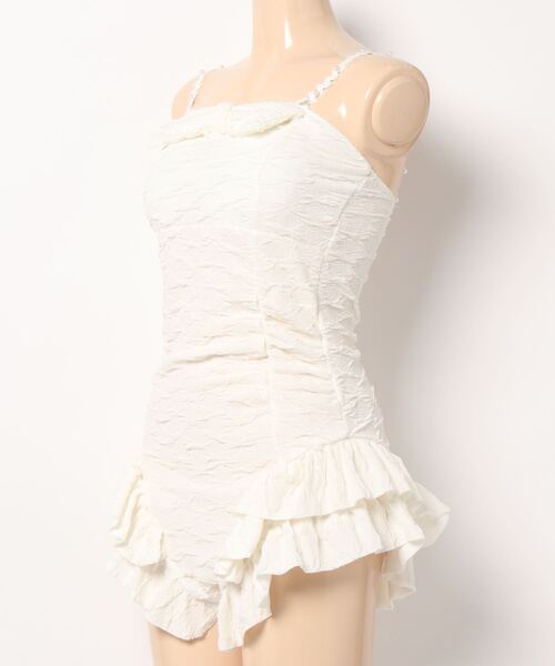 Dita（ディータ）の「パールショルダーフリルワンピース 水着（水着・レディース・アイボリー・M/L/XL）」の2枚目の写真