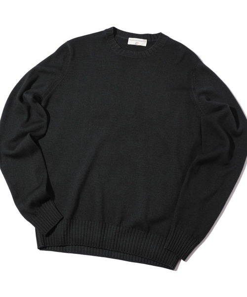 MEN'S BIGI(メンズビギ)の「【FILIPPO DE LAURENTIIS】10Gクルーネックニット(ニット/セーター・メンズ・モスグリーン/モカ/グレー・02/03)」の3枚目の写真