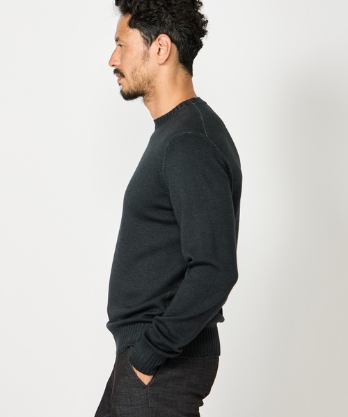 MEN'S BIGI(メンズビギ)の「【FILIPPO DE LAURENTIIS】10Gクルーネックニット(ニット/セーター・メンズ・モスグリーン/モカ/グレー・02/03)」の10枚目の写真