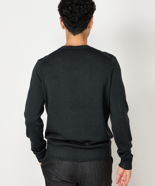 MEN'S BIGI(メンズビギ)の「【FILIPPO DE LAURENTIIS】10Gクルーネックニット(ニット/セーター・メンズ・モスグリーン/モカ/グレー・02/03)」の11枚目の写真