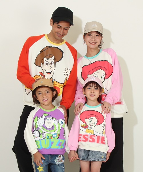 BABYDOLL（ベビードール）の「親子お揃い ディズニー トイストーリー キャラクタートレーナー 8660A（スウェット・レディース・その他32/ブラウン系その他7/その他23/その他16・L/M/S）」の15枚目の写真