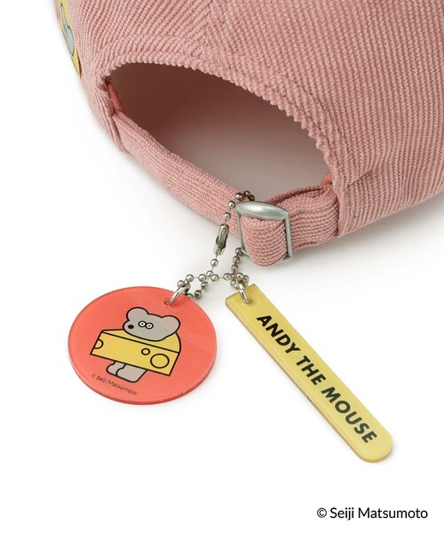 SHOO・LA・RUE（シューラルー）の「◆【ねずみのANDY】キャップ（チャーム付き）（キャップ・レディース・ブラウン系/ピンク系/ブラック・00）」の6枚目の写真