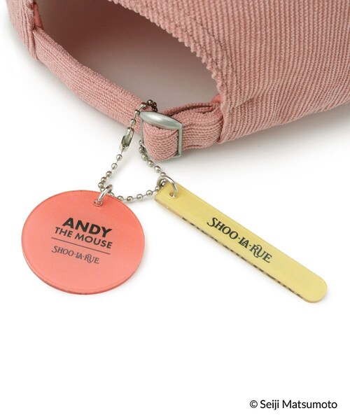 SHOO・LA・RUE（シューラルー）の「◆【ねずみのANDY】キャップ（チャーム付き）（キャップ・レディース・ブラウン系/ピンク系/ブラック・00）」の5枚目の写真