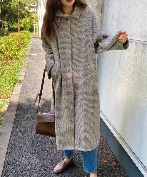 LAUIR（ラウアー）の「ミックススタンドカラー２wayコート（その他アウター・レディース・ブラック/ベージュ/ブラウン・MEDIUM/LARGE）」の11枚目の写真