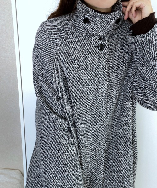 LAUIR（ラウアー）の「ミックススタンドカラー２wayコート（その他アウター・レディース・ブラック/ベージュ/ブラウン・MEDIUM/LARGE）」の17枚目の写真