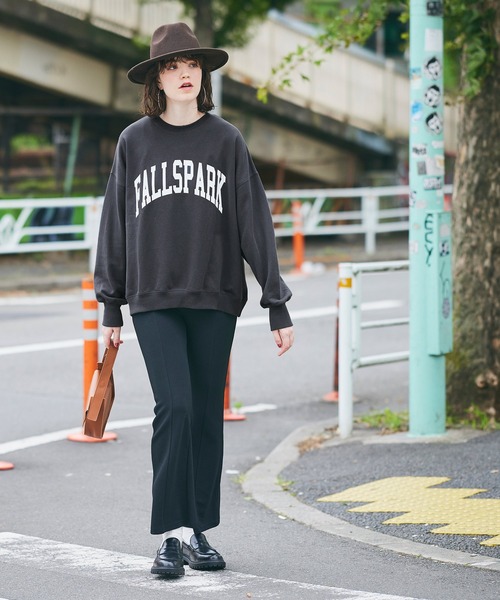 coca（coca）（コカ）の「ヘビーウェイト裏毛カレッジスウェット（スウェット・レディース・ネイビー/ライトグレー/アイボリー/チャコール・L/M）」の16枚目の写真