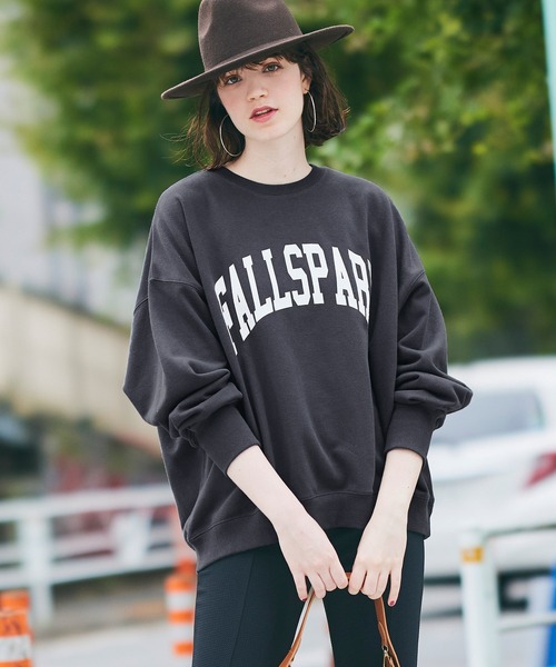 coca（coca）（コカ）の「ヘビーウェイト裏毛カレッジスウェット（スウェット・レディース・ネイビー/ライトグレー/アイボリー/チャコール・L/M）」の17枚目の写真