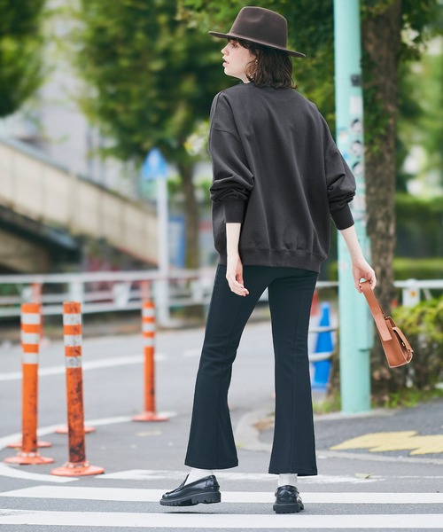 coca（coca）（コカ）の「ヘビーウェイト裏毛カレッジスウェット（スウェット・レディース・ネイビー/ライトグレー/アイボリー/チャコール・L/M）」の18枚目の写真