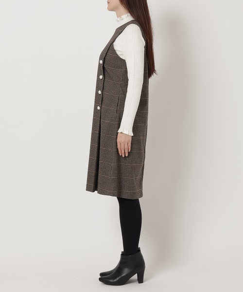 セール】【WEB限定】バックファスナージャンパースカート（チュニック  