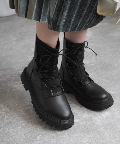 alala(アララ)の「フロントゴアレースアップ(ブーツ・レディース・カーキ/ブラック・L/LL/S/M)」の18枚目の写真