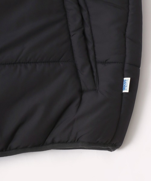 DISCUS（ディスカス）の「DISCUS/ディスカス 撥水 エコダウン パデッド中綿 カラーベスト レディース メンズ（ダウンベスト・メンズ・ブラック/ベージュ/レッド/グリーン/ネイビー/チャコールグレー/グリーン系その他/ダークブラウン/ベージュ系その他・M/L/XL）」の18枚目の写真