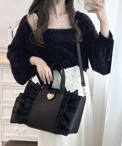 apres jour（アプレジュール）の「フリルデザインバッグ【ZOZOTOWN限定
